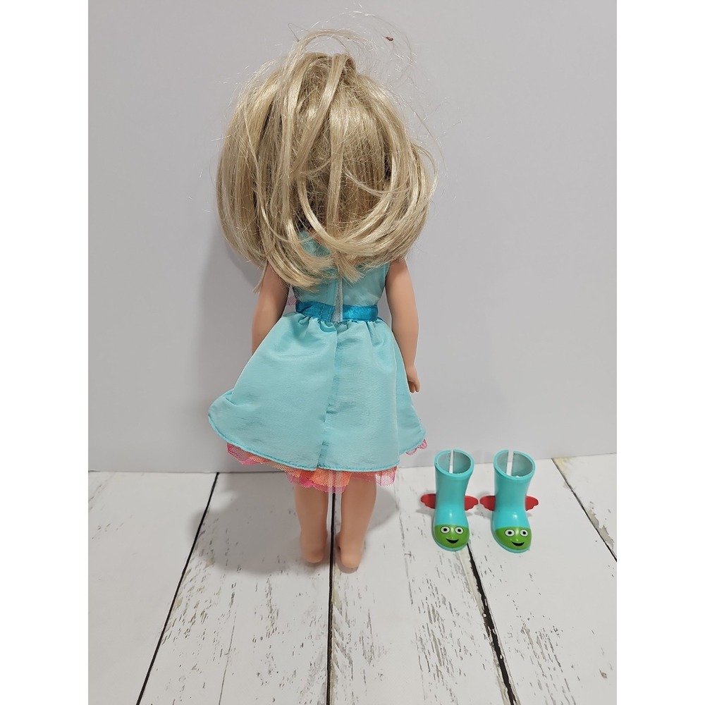 American Girl DOLL Dress & Shoes Blonde hair Blue Eyes "CAMILLE" Wellie Wishers - Picture 10 of 12